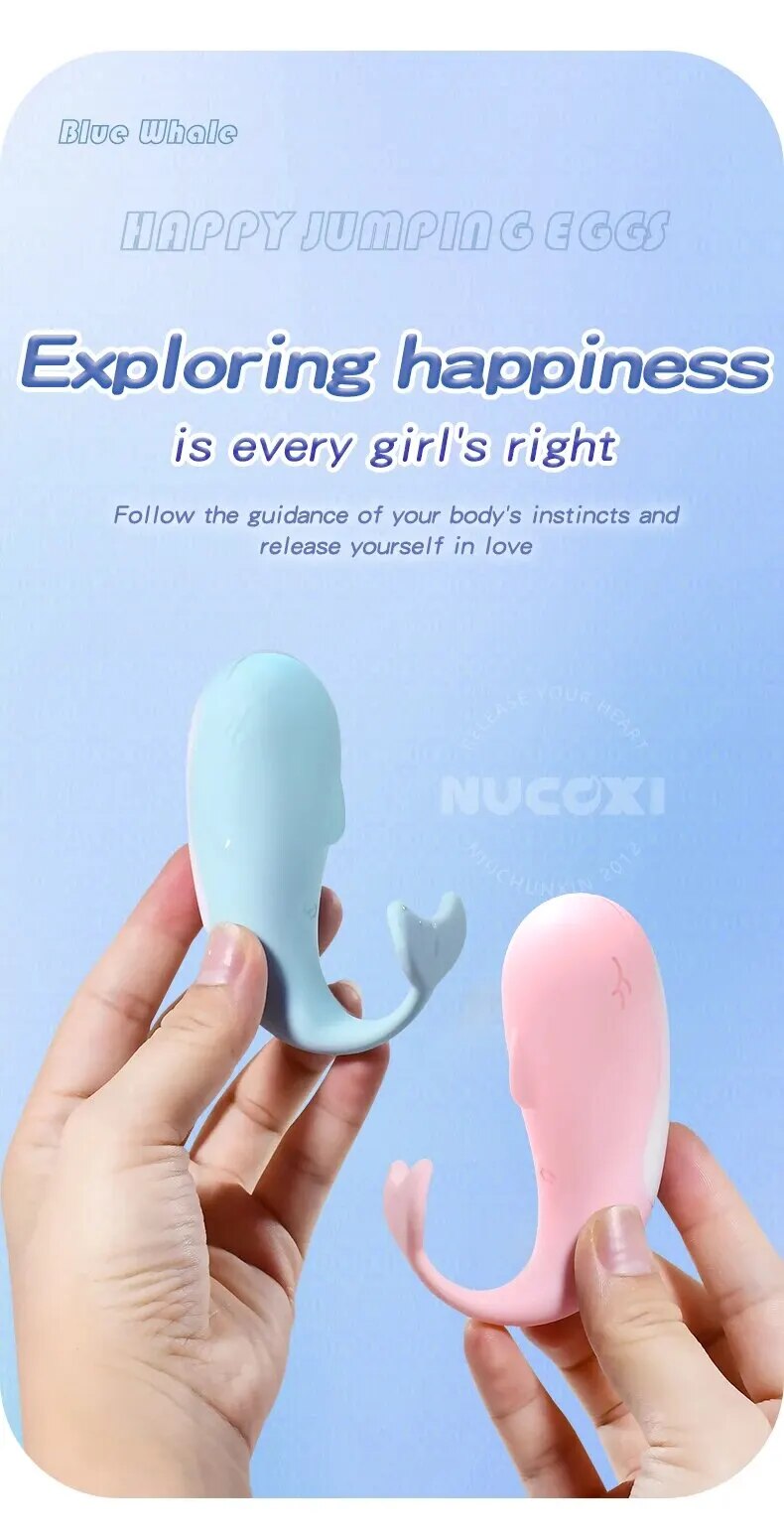 Trứng rung cá heo mini nhỏ gọn điều khiển từ xa tiện lợi dễ sử dụng