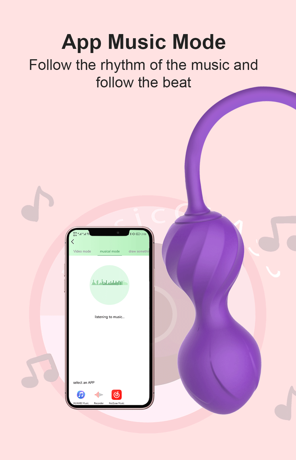 Trứng rung hồ lô Jiuuy điều khiển app bluetooth, tập se khít âm đạo