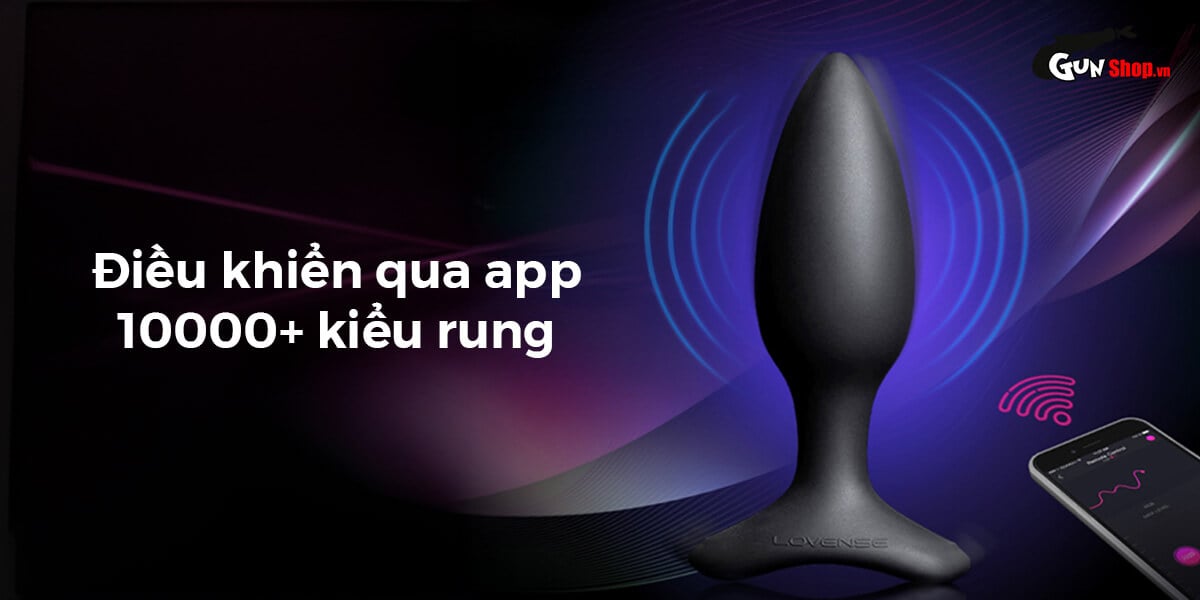 Trứng rung hậu môn Lovense Hush 2 điều khiển bluetooth cho gay
