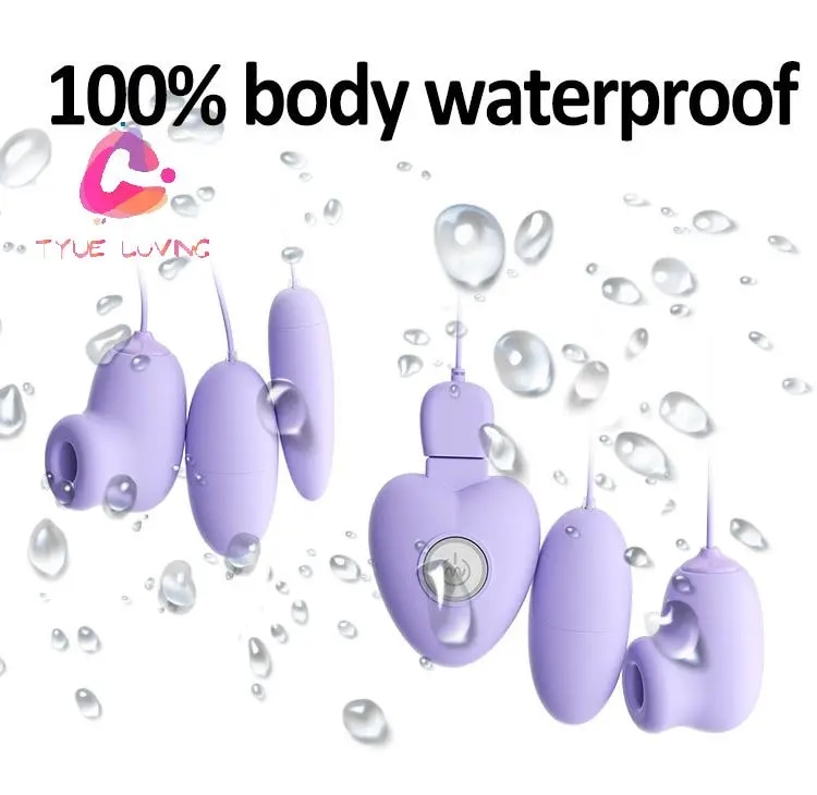 Trứng rung hút chân không 2 đầu Ankini điều khiển từ xa
