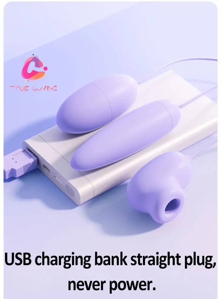Trứng rung hút chân không 2 đầu Ankini điều khiển từ xa