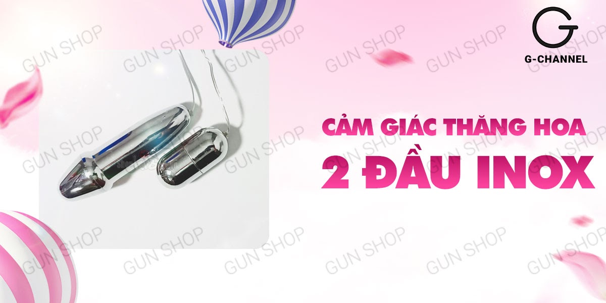 Trứng rung inox 2 đầu Baile Double Bullets Hot cao cấp