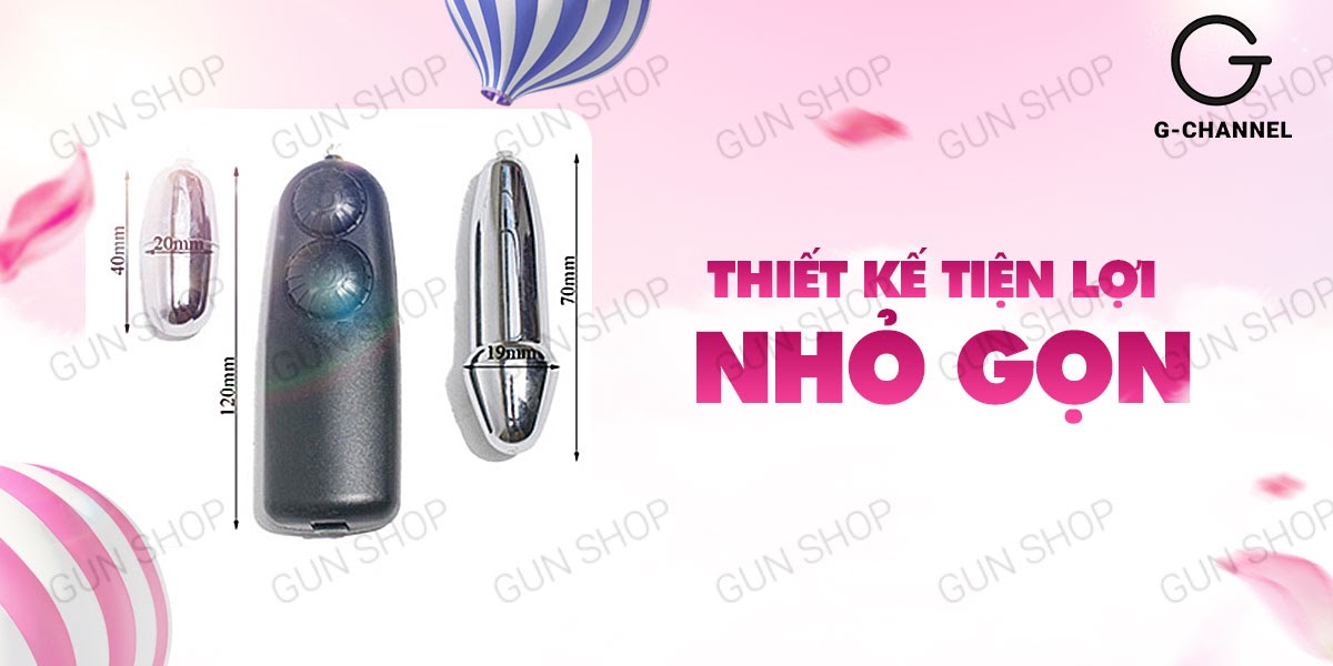 Trứng rung inox 2 đầu Baile Double Bullets Hot cao cấp