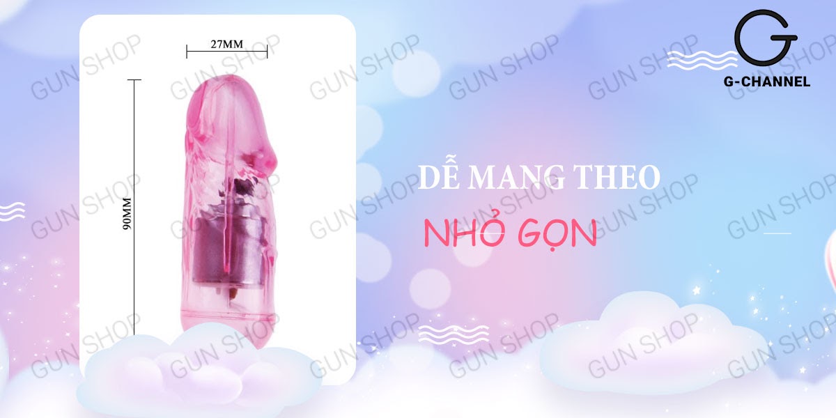 Trứng rung tình yêu inox 2 đầu Baile Give You A Scare