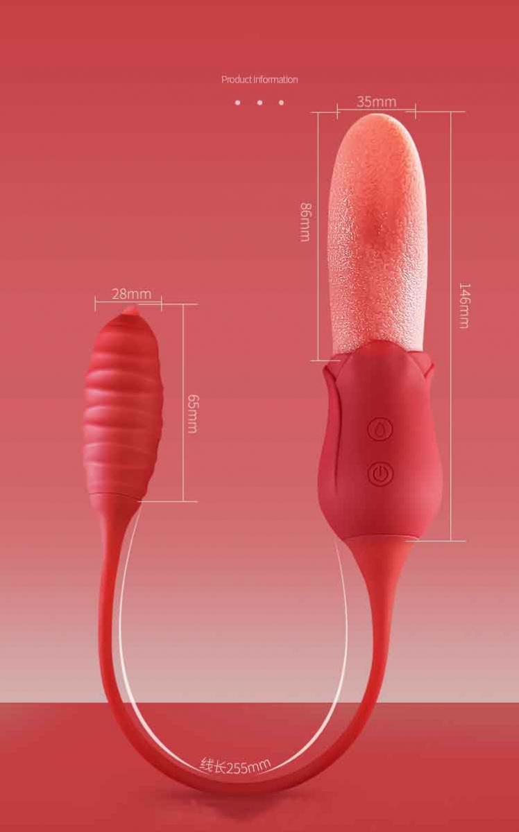 Lưỡi liếm hoa hồng trứng rung massage điểm G liếm bú siêu sướng cho phái đẹp