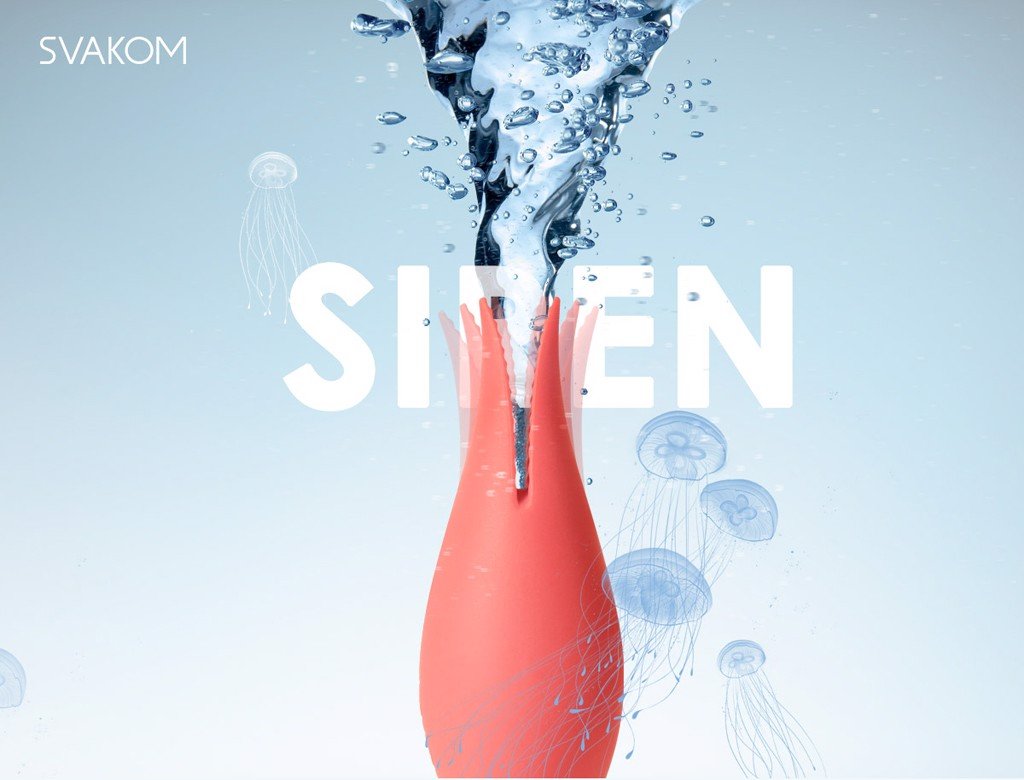 Chày rung Svakom Siren USA 2 đầu đa điểm pin sạc cao cấp
