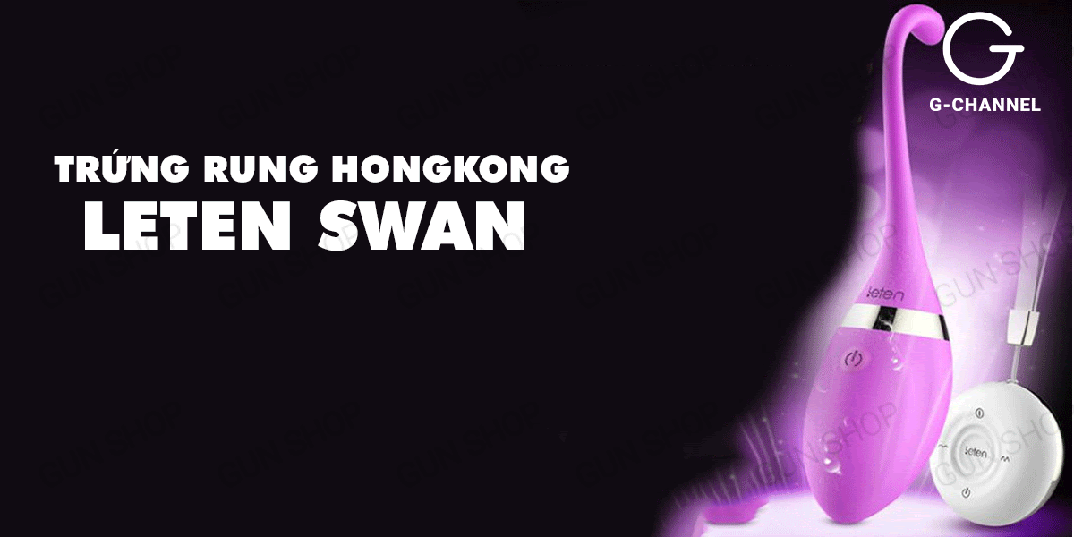 Trứng rung Leten Swan không dây sạc pin kích thích điểm G