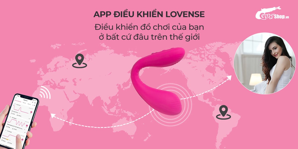 Trứng rung 2 đầu Lovense Dolce ứng dụng điện thoại kích thích cực
