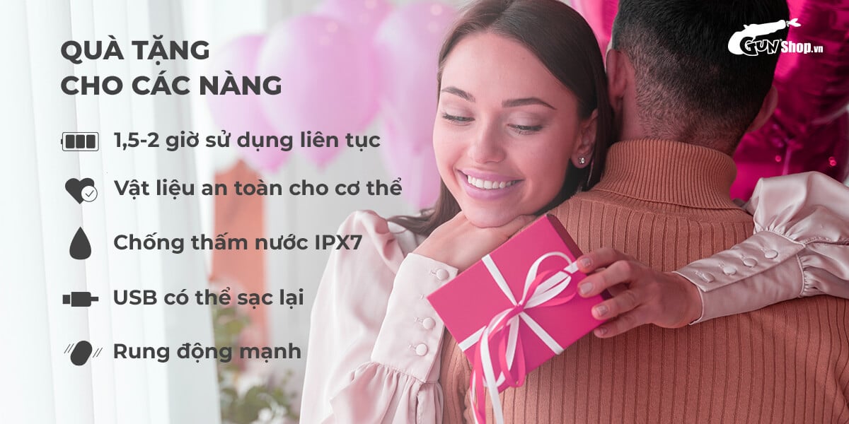 Trứng rung 2 đầu Lovense Dolce ứng dụng điện thoại kích thích cực