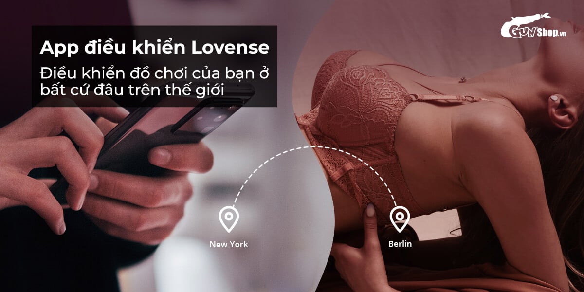 Trứng rung Lovense Flexer 2 đầu điều khiển app điện thoại tiện dụng