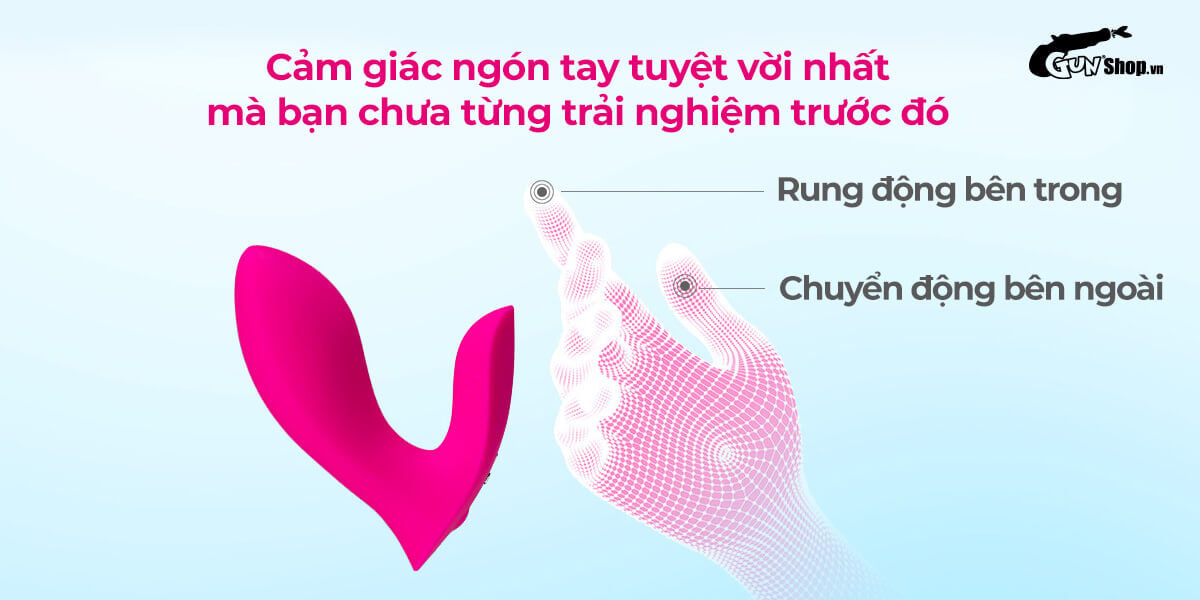 Trứng rung Lovense Flexer 2 đầu điều khiển app điện thoại tiện dụng