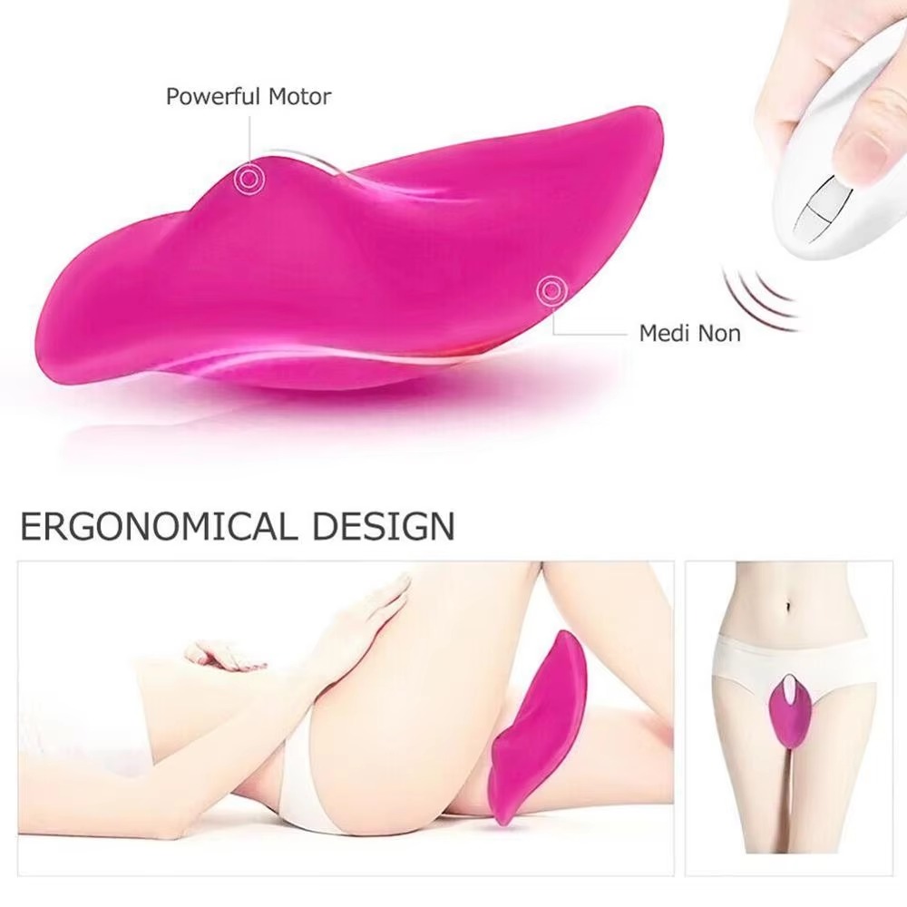 Trứng rung mu rùa gắn quần chip 12 chế độ rung không dây điều khiển xa