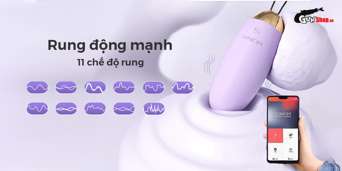 Trứng rung Svakom Elva App-Controlled chính hãng cao cấp tại Chúng tôi