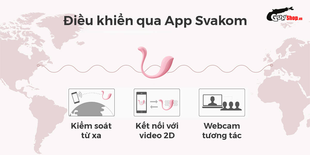 Trứng rung Svakom Phoenix Neo 11 tần số điều khiển qua app