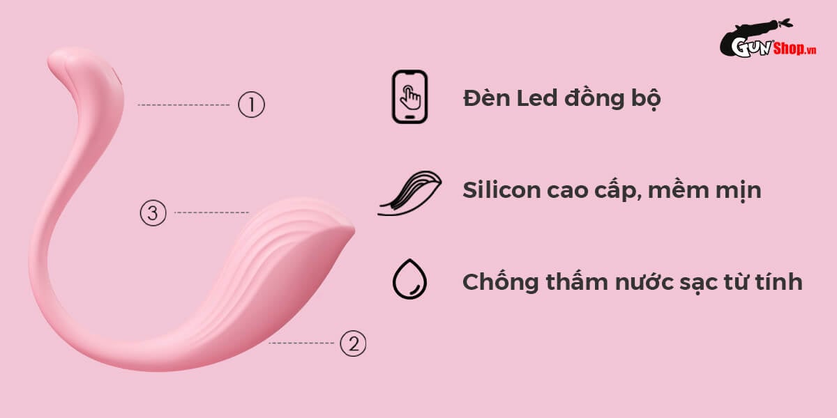 Trứng rung Svakom Phoenix Neo 11 tần số điều khiển qua app
