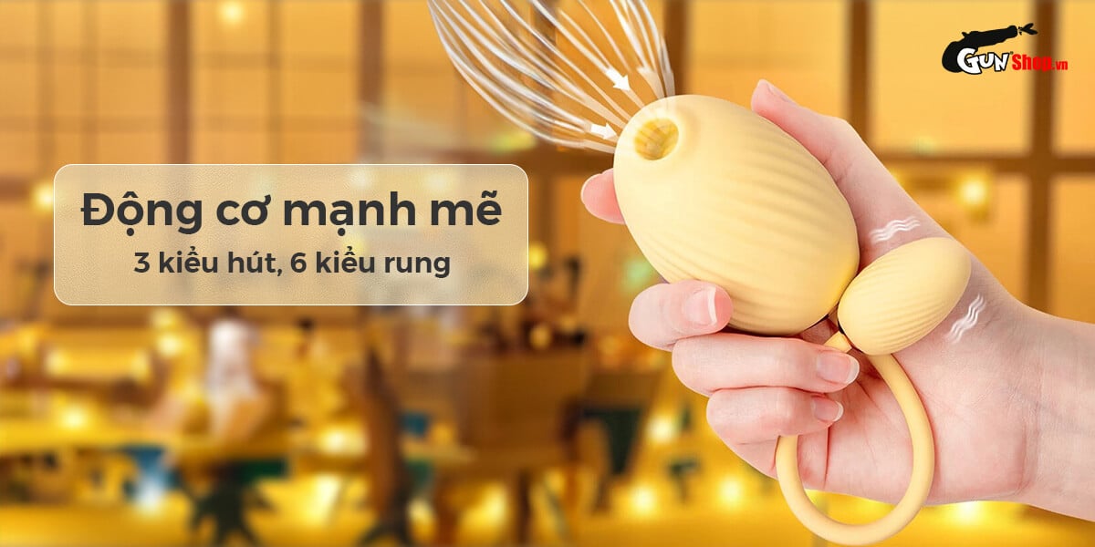 Trứng rung Svakom Zemalia Gigi 2 đầu bú hút rung điểm G kích thích