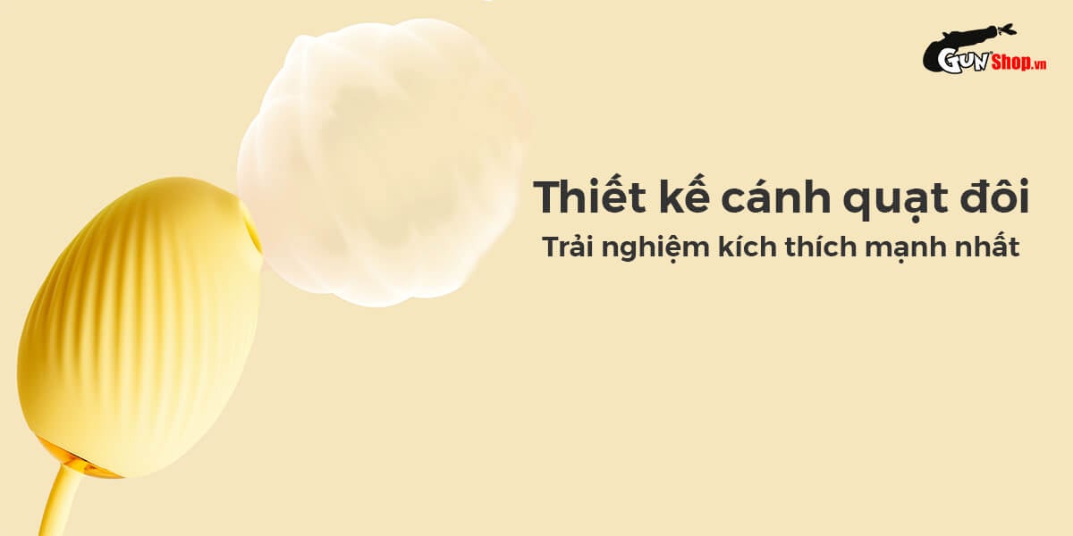 Trứng rung Svakom Zemalia Gigi 2 đầu bú hút rung điểm G kích thích
