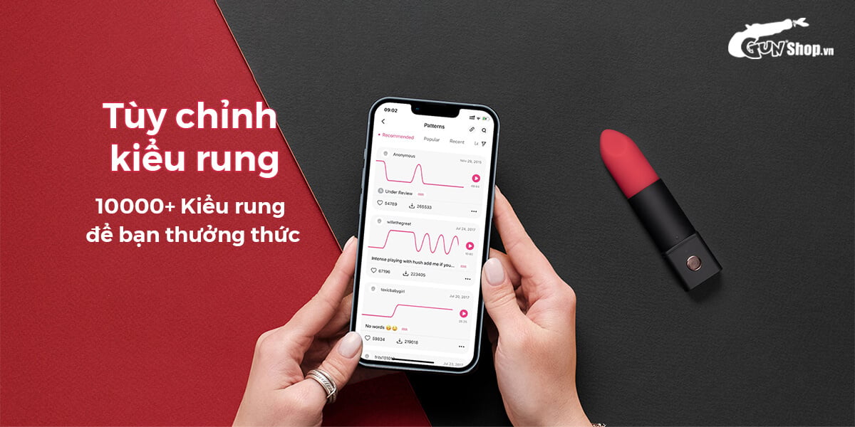 Trứng rung Lovense Exomoon mini nhỏ gọn điều khiển app
