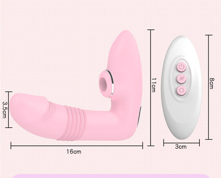 Dương vật giả không dây rung thụt bú hút ấm nóng cao cấp