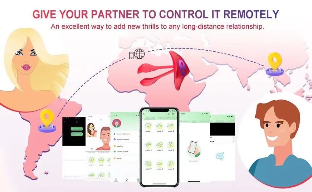 Trứng đôi Love Spouse bluetooth điều khiển từ xa App