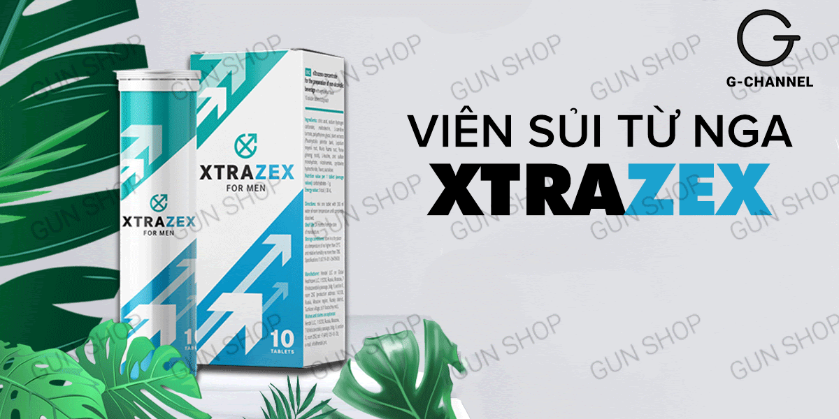 Viên sủi Xtrazex hỗ trợ cương dương tăng sinh lý, thành phần tự nhiên