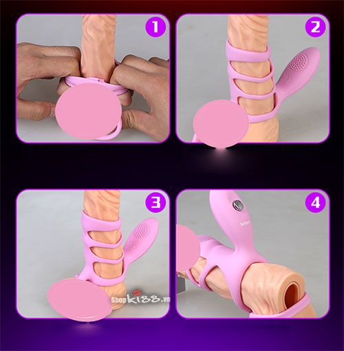 Vòng có quai đeo bìu có rung cách sử dụng