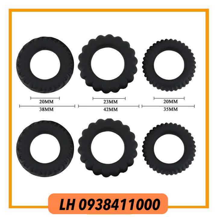 BỘ3 VÒNG đeo titan chống xuất tinh sớm