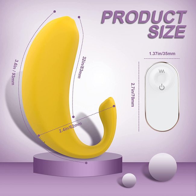 Trứng rung S-Hande Naughty Banana massage điểm G silicon mềm