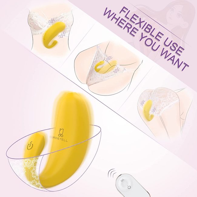 Trứng rung S-Hande Naughty Banana massage điểm G silicon mềm