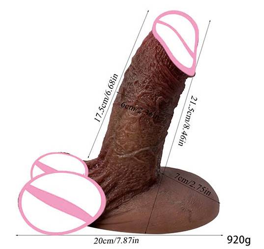 Dương vật giả siêu lớn đen size L giống thật, rung kích thích mạnh