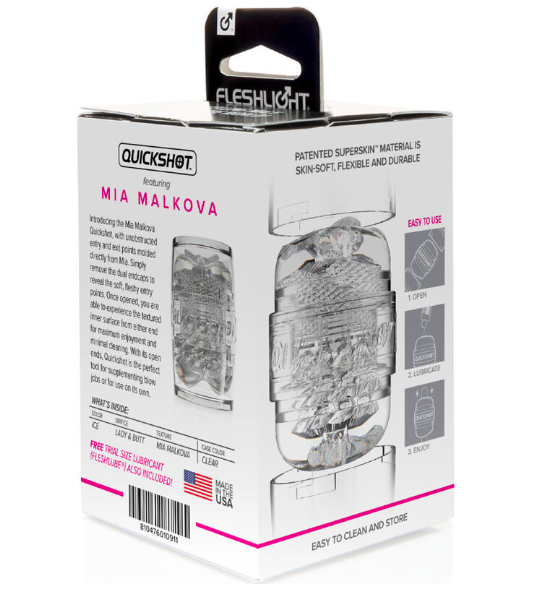 Cốc thủ dâm Fleshlight Quickshot Mia Malkova thiết kế chân thực
