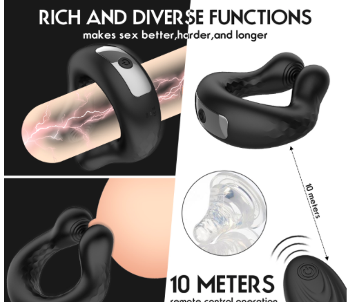 Vòng rung đeo dương vật cao cấp điều khiển từ xa bằng remote 