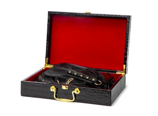 Bộ đồ chơi 8 món bạo dâm BDSM cao cấp sang trọng màu đen đỏ cực đẹp