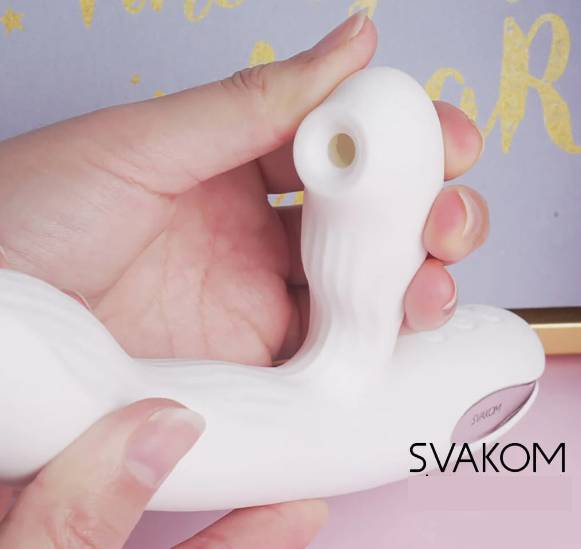 Dương Vật Giả Svakom Eria Rung Mút Sưởi Ấm Kích Thích Vùng Kín