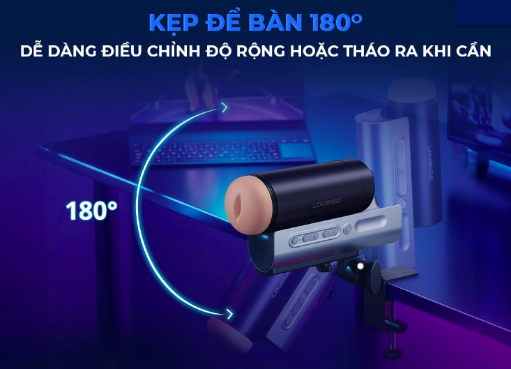 Âm đạo giả Lovense Solace Pro AI kết nối app rung mạnh mẽ