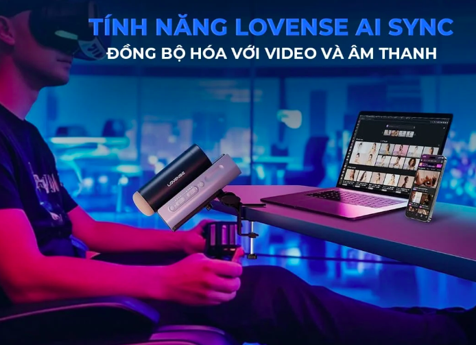 Âm đạo giả Lovense Solace Pro AI kết nối app rung mạnh mẽ