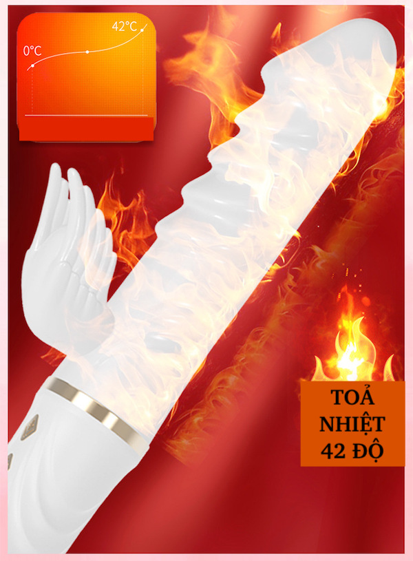 Dương vật giả rung Angel thiên thần ác quỷ máy massage nữ