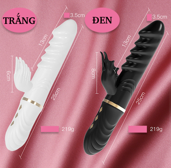 Dương vật giả rung Angel thiên thần ác quỷ máy massage nữ