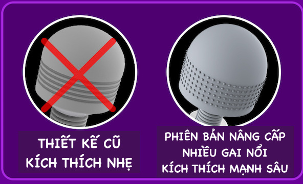 Leten Lightning thế hệ 2 massage toàn thân nhiều tần số rung, phát nhiệt