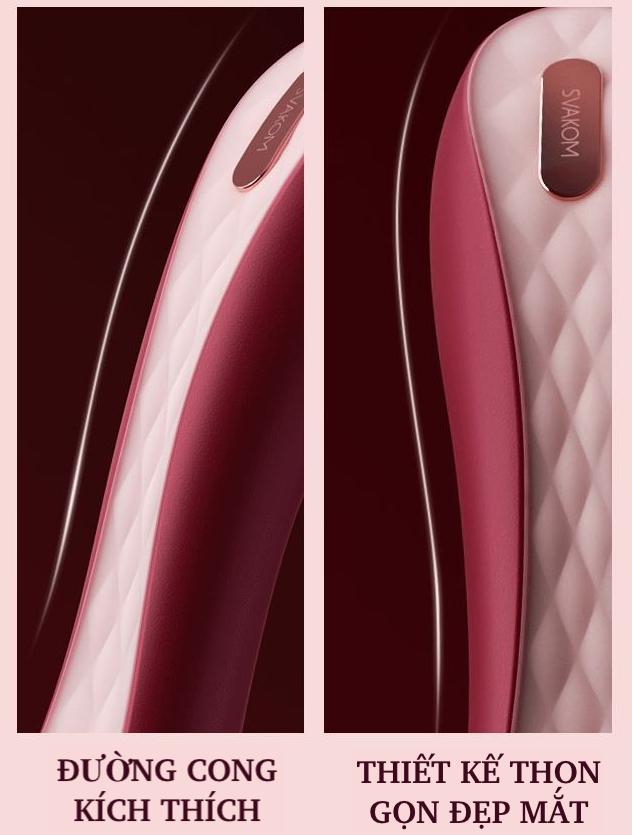 Máy massage Svakom Hill Shoe hai đầu rung bú hút cực đã