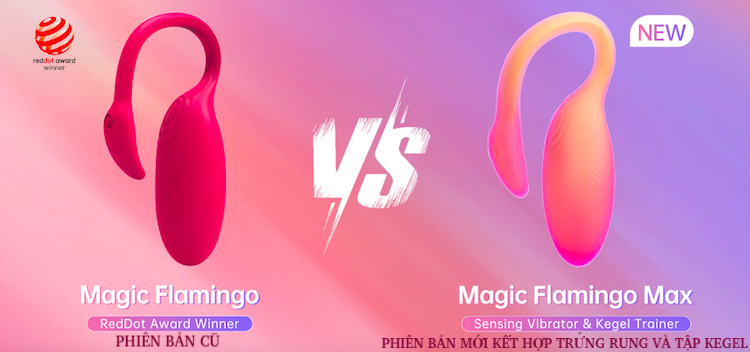 Trứng rung Magic Motion Flamingo Max cảm biến kết nối app