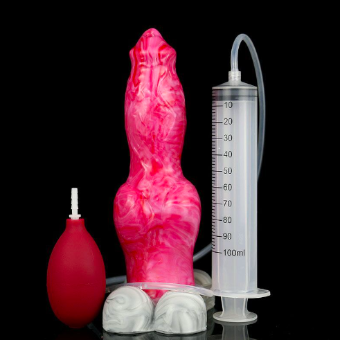 Dương vật giả chó sói FAAK Hellfire có rung bắn tinh silicon an toàn mềm mại