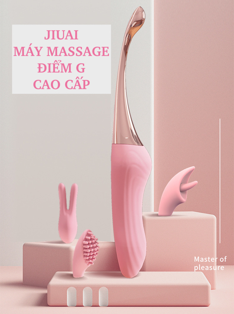 Thanh rung massage 2 đầu Jiuai Tanchun silicone mềm mại kích thích