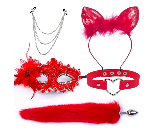 Bộ Cosplay Hồ Ly Nhiều Màu Siêu Dễ Thương đồ chơi BDSM