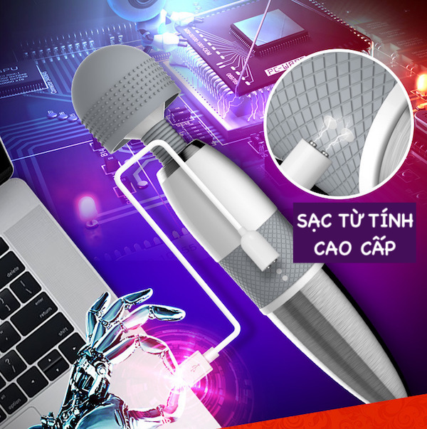 Leten Lightning thế hệ 2 massage toàn thân nhiều tần số rung, phát nhiệt