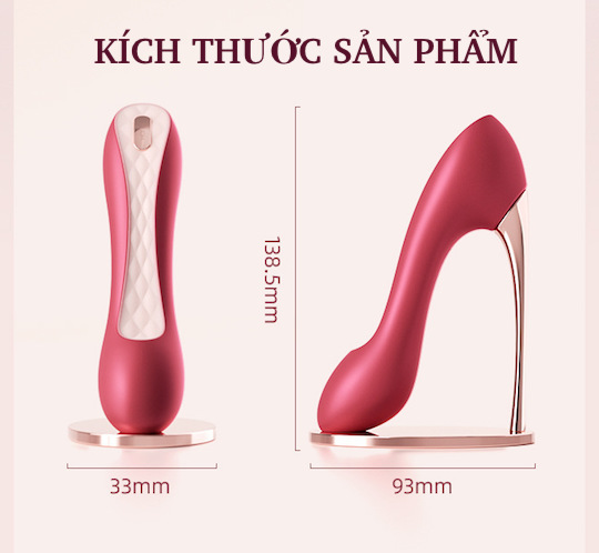 Máy massage Svakom Hill Shoe hai đầu rung bú hút cực đã