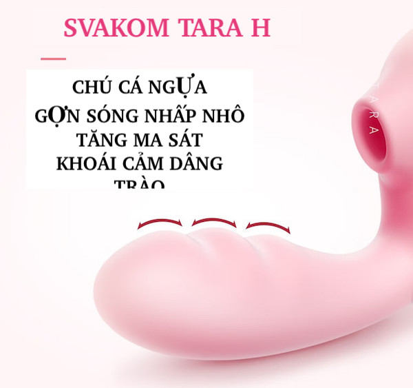 Máy massage Svakom Tara H 2 đầu rung hút sưởi ấm app điều khiển