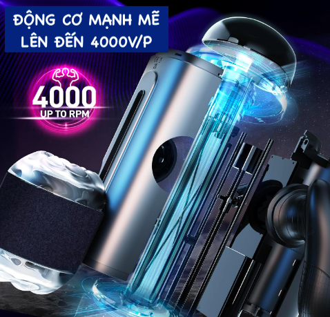 Âm đạo giả Handy Stroker đa năng điều khiển có kẹp gắn điện thoại