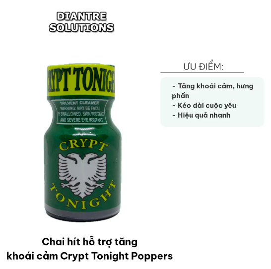 Popper Crypt Tonight 10ml siêu mạnh tăng khoái cảm bùng nổ đêm phê bóng