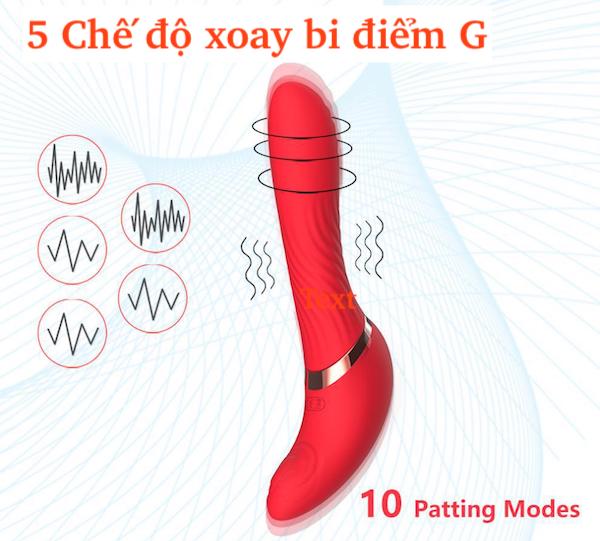 Nalone Noah máy massage xoay bi rung đập âm vật mạnh mẽ thăng hoa